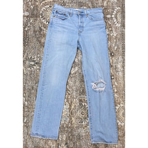 Levi’s Jeans Womens 27 Wedgie Straight Denim Stretch High Rise Distressed